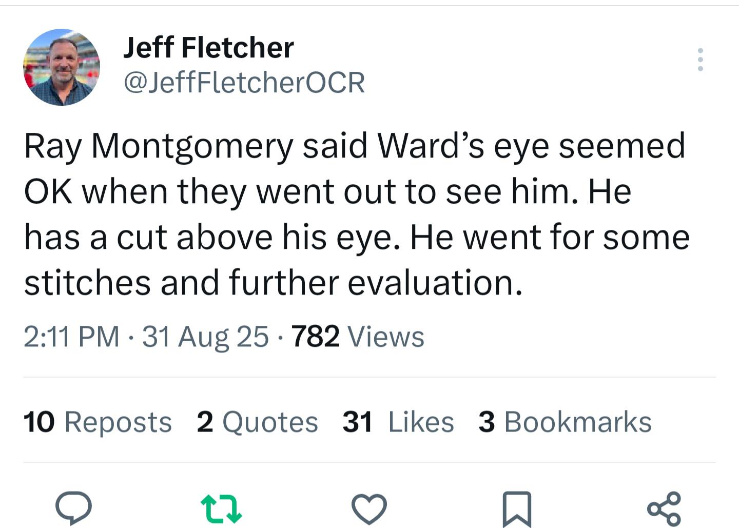 Update on Taylor Ward