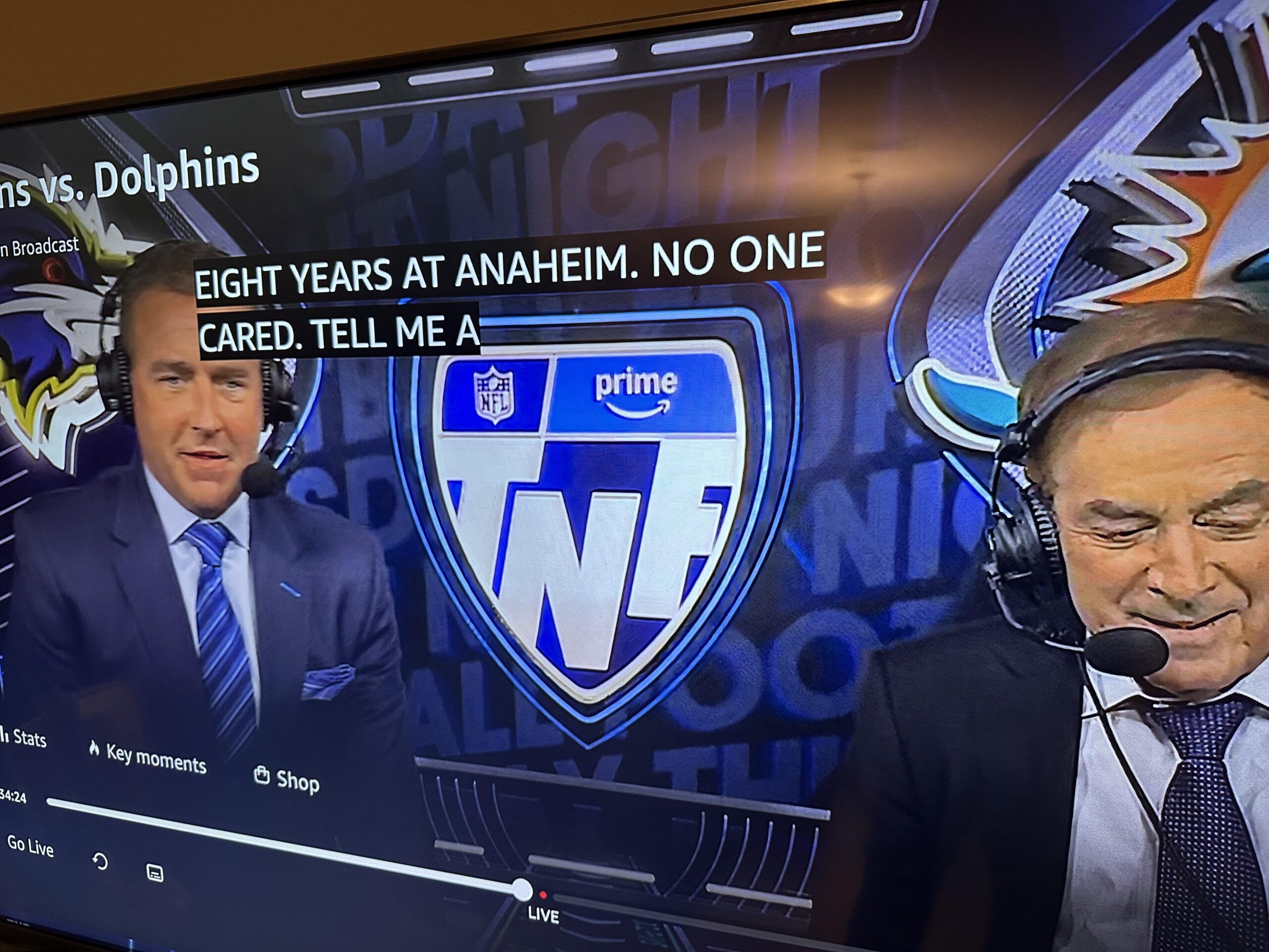 Angels getting a shout out during Thursday Night Football