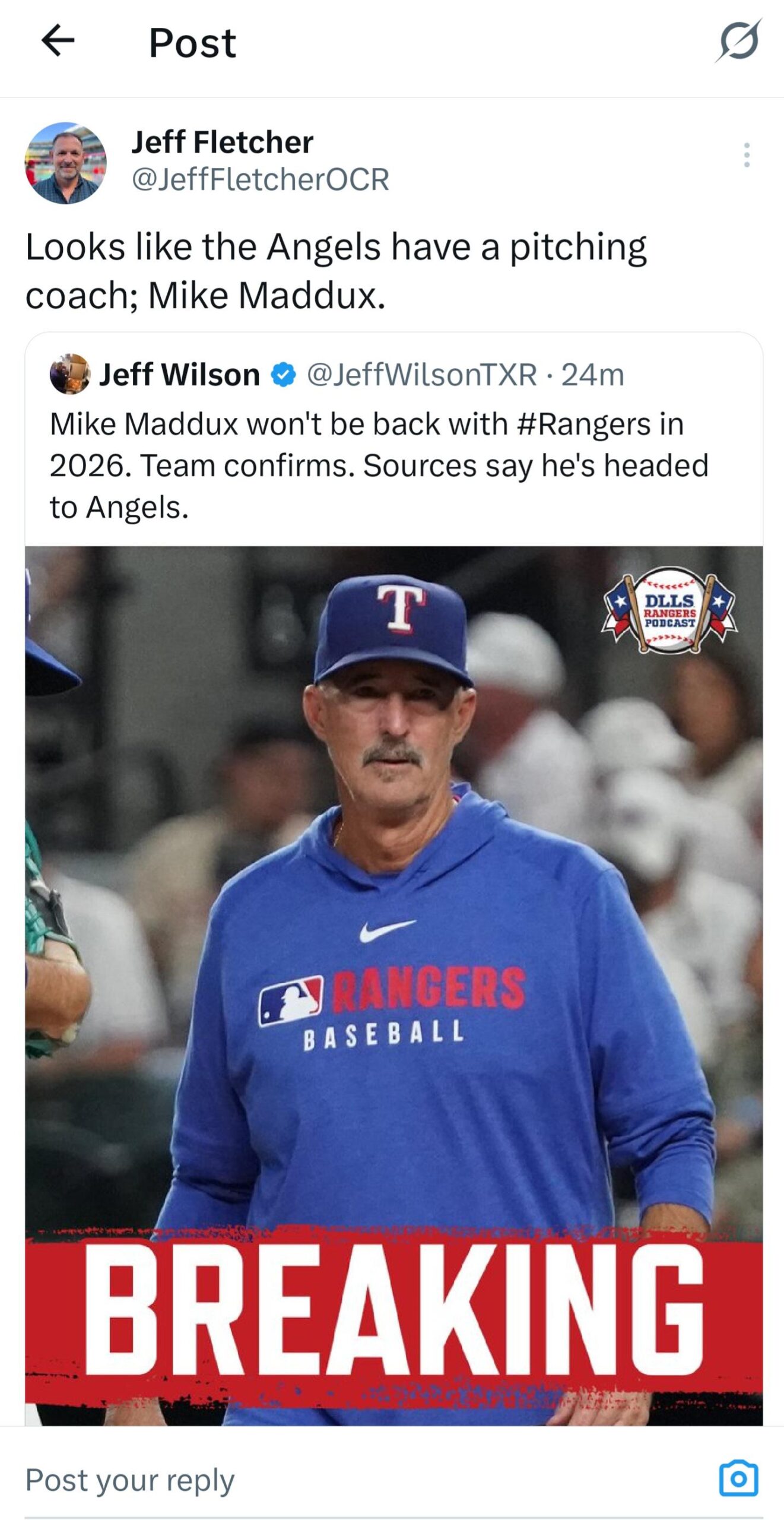Mike Maddux is the Angels new pitching coach!