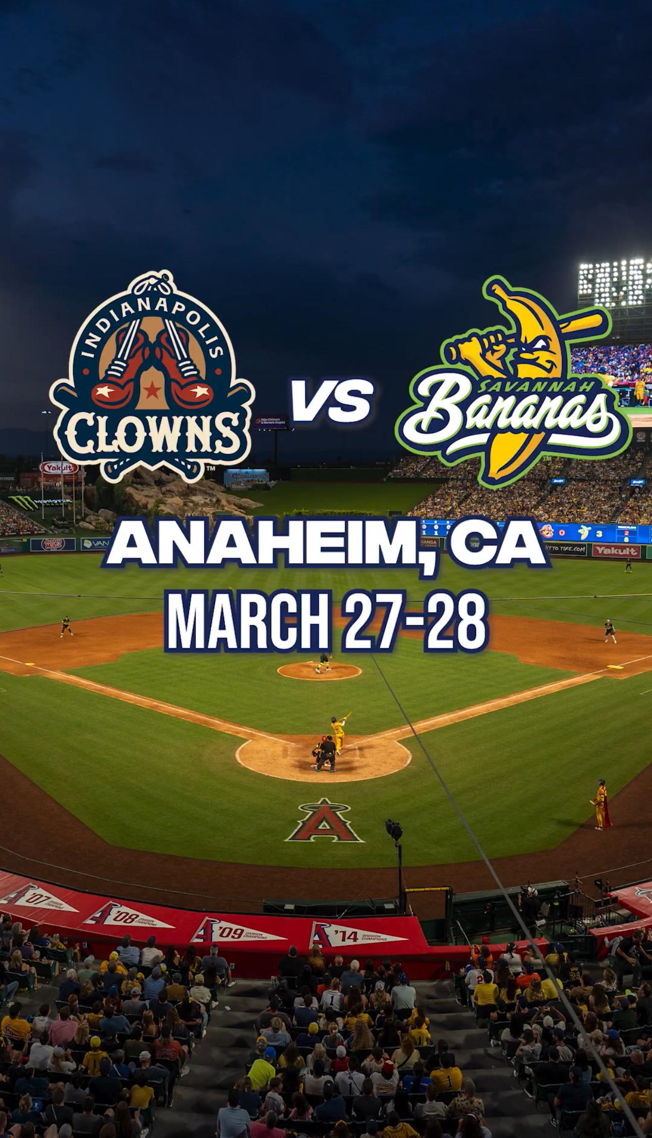 The Savannah Bananas are coming back to Angel Stadium in 2026!
