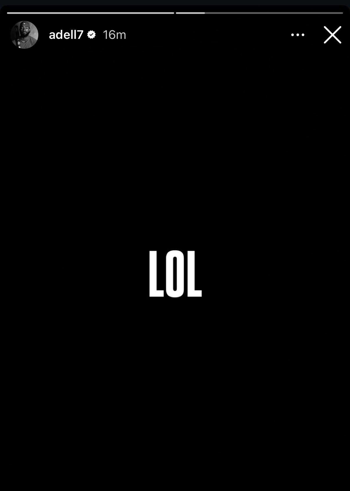Jo Adell’s instagram story after the Silver Slugger finalists were revealed.
