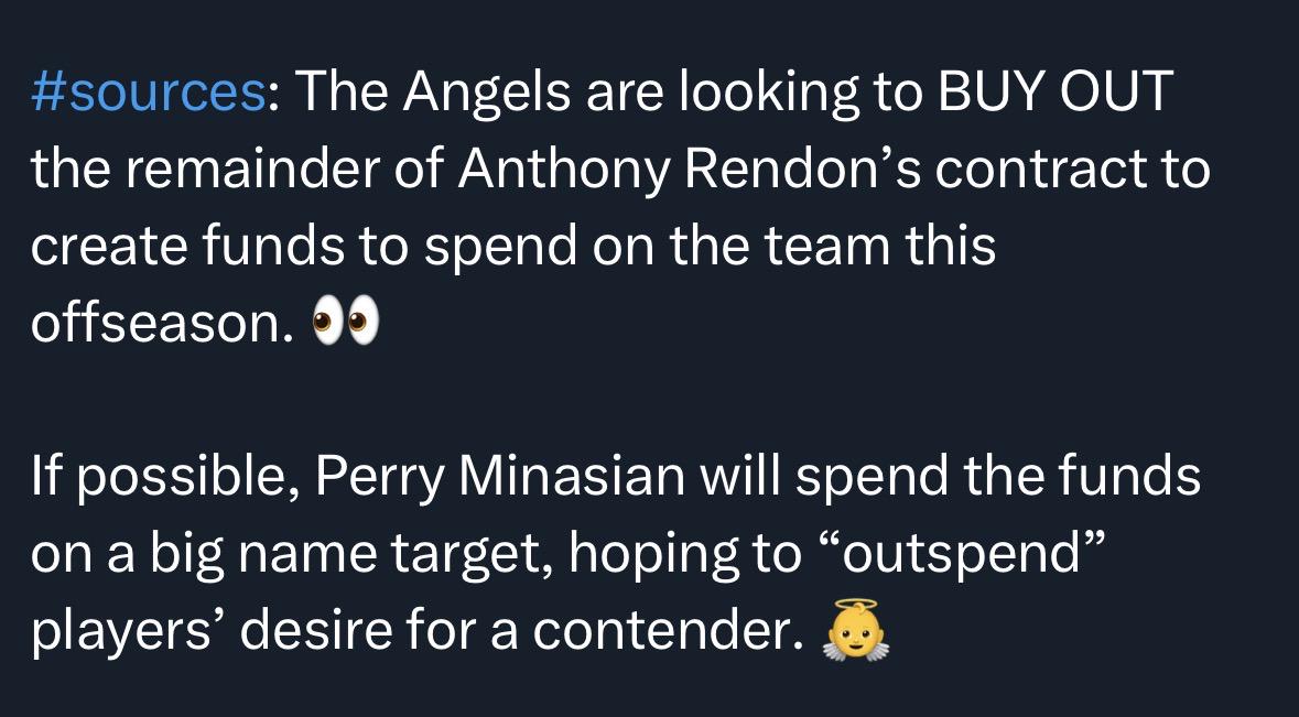 Angels are negotiating a retirement with Rendon