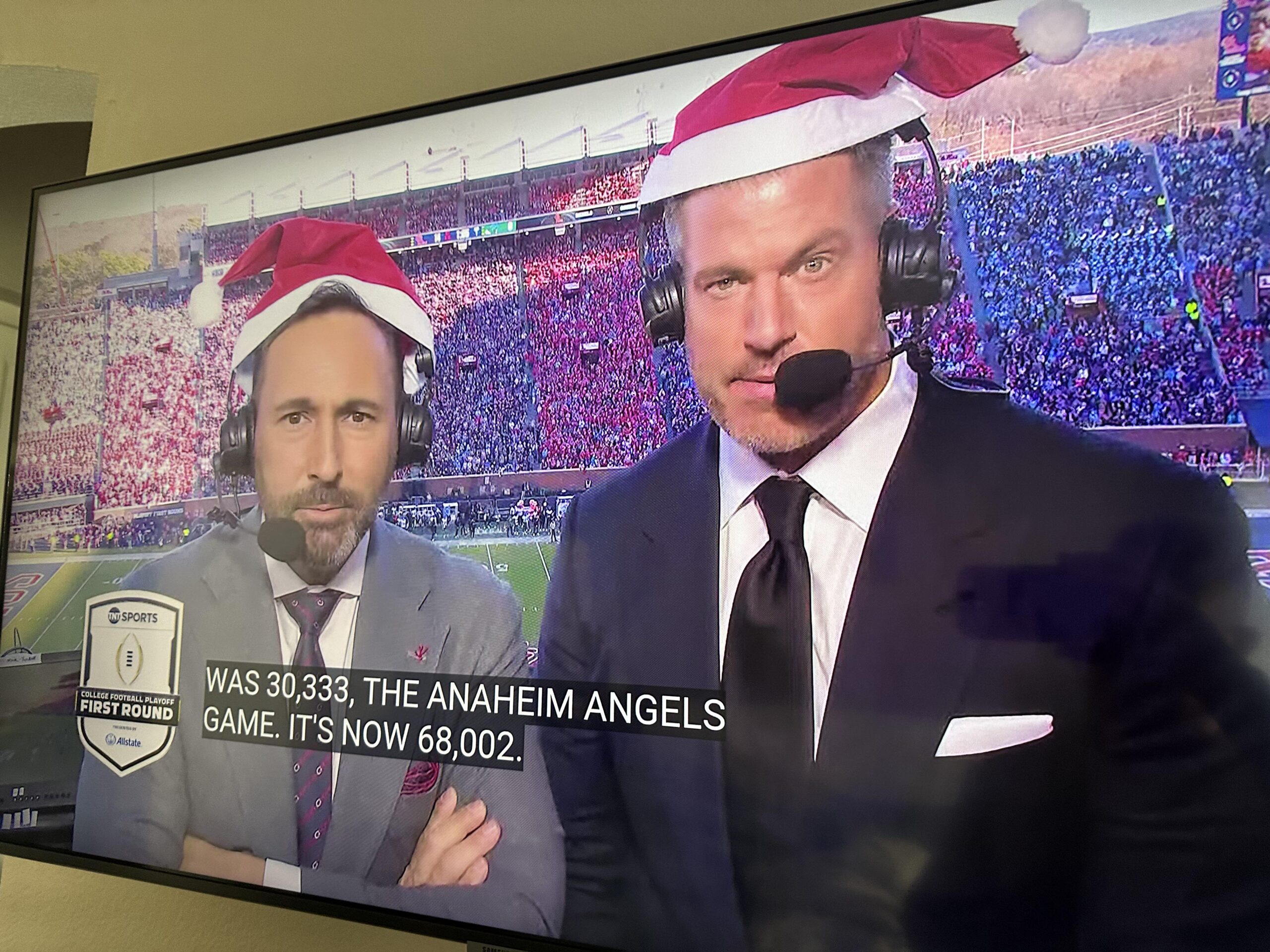 Just lost the record for most Santa hats…