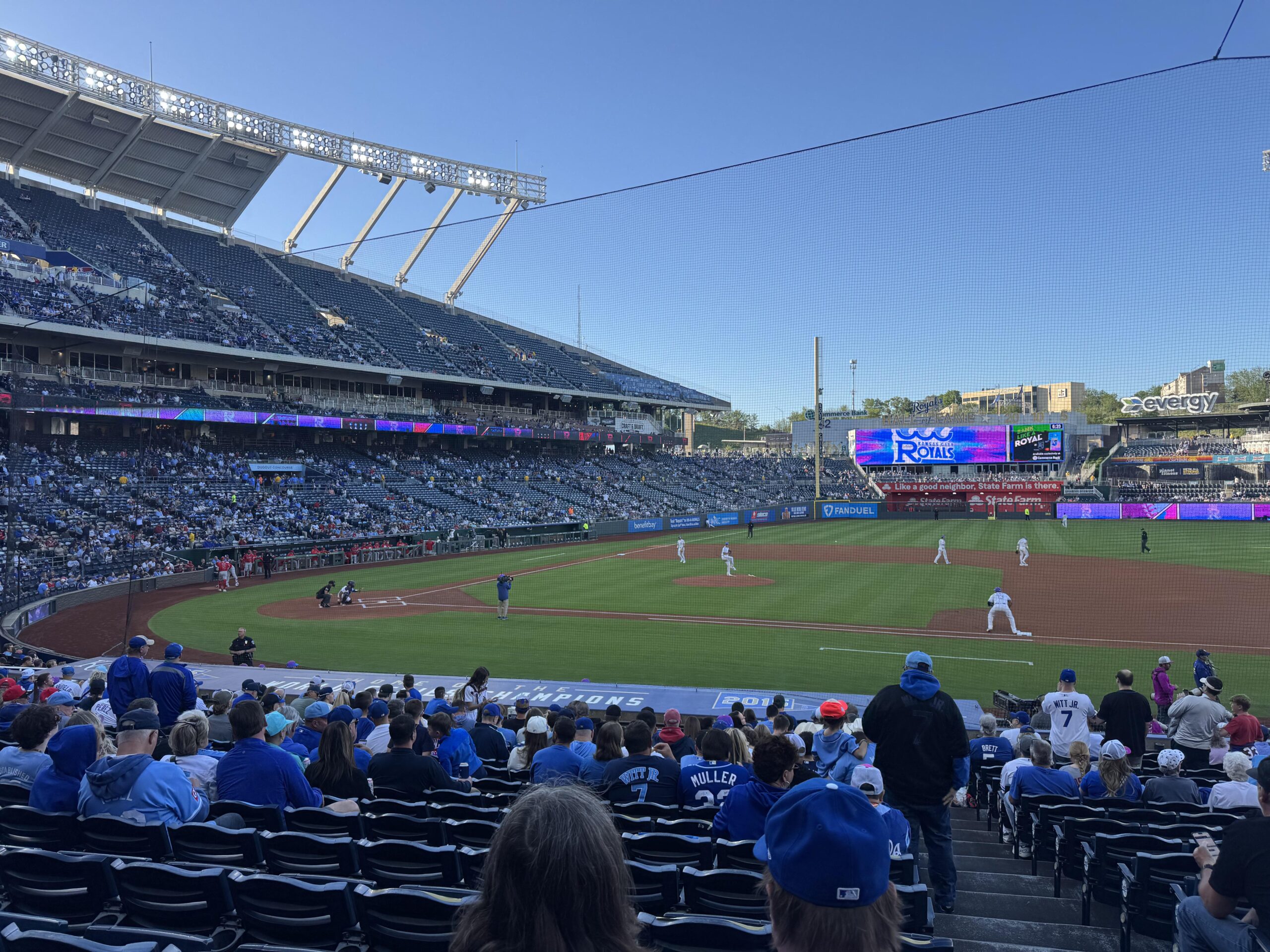 Checking in from enemy territory, go Angels!