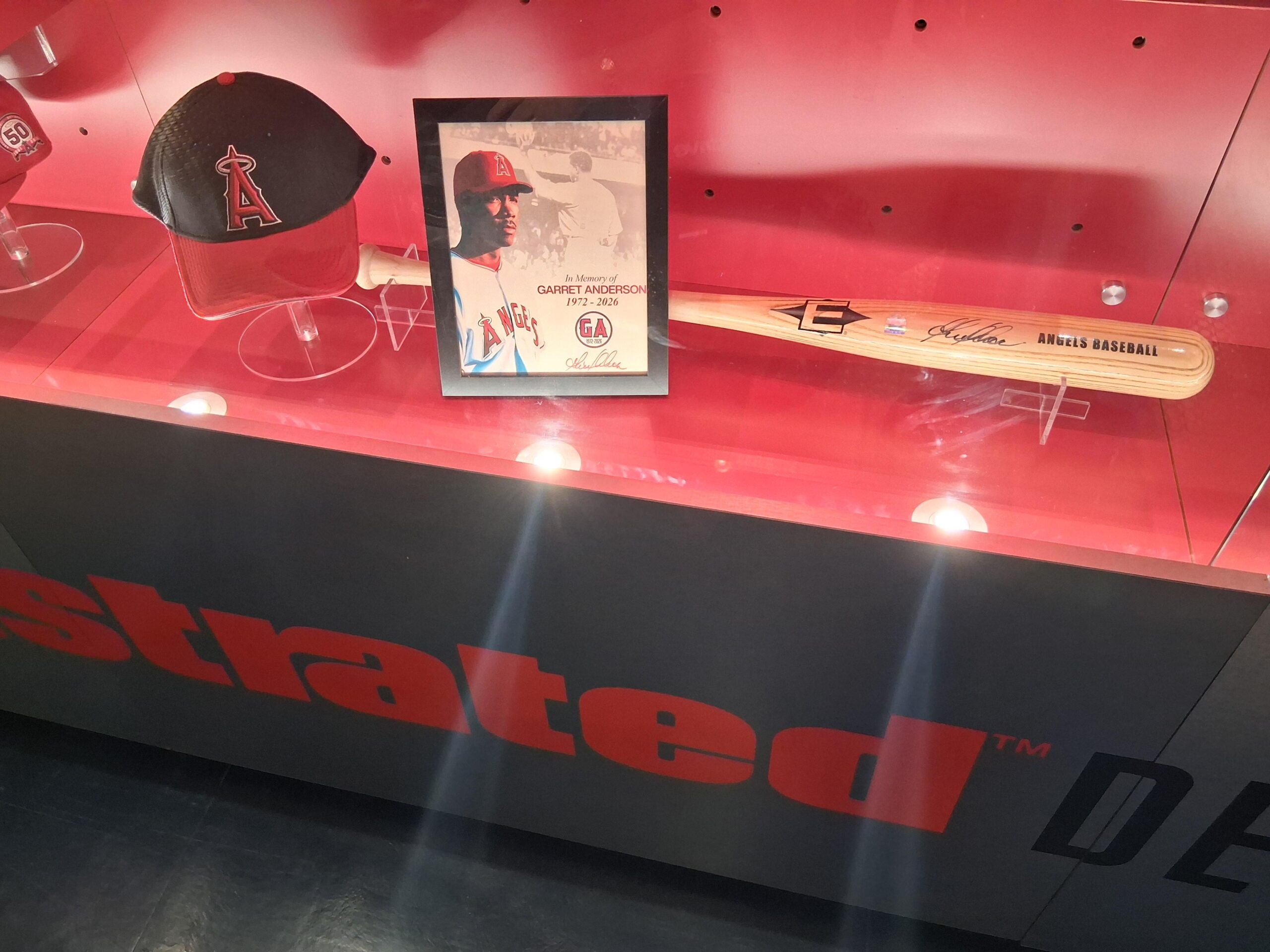 Garret Anderson In Memoriam, Display Case Tribute @ Anaheim Stadium