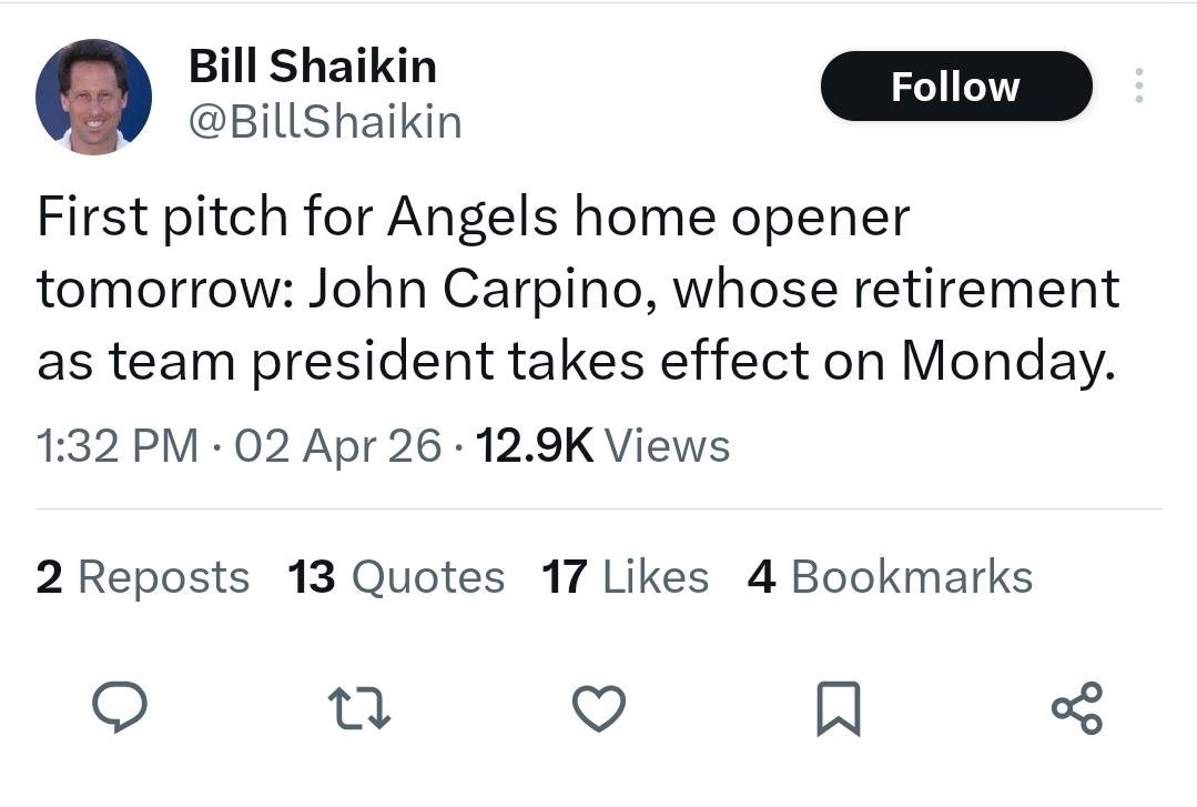 Angel Fans attending tomorrow. Get there early and do the loudest boos you’ve ever done. Make us proud.